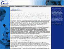 Tablet Screenshot of genesisbilling.com